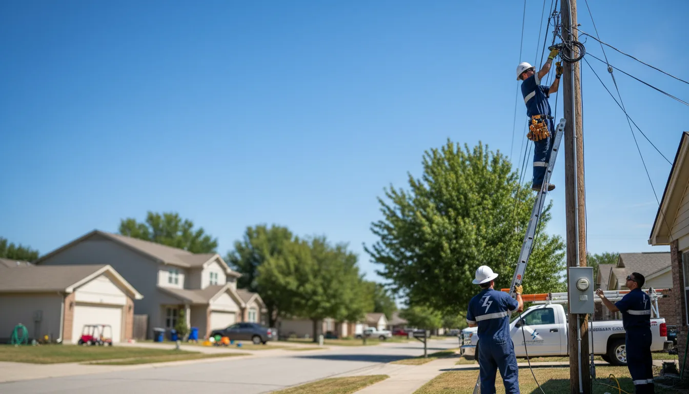 Residential electrician providing installation services in Vernon, TX